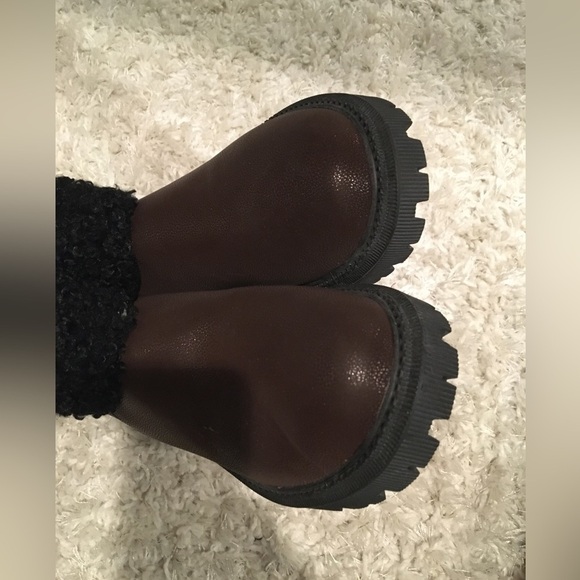 Colorblock Fluffy Trim Snow Boots - Picture 10 of 16